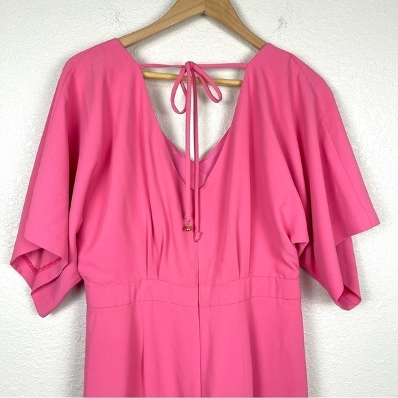 Trina Turk Short Sleeve V-Neck Jumpsuit‎ Size 8 Women - Picture 9 of 14